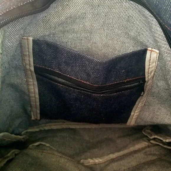 Denim Shoulder Crossbody Purse Messenger Bag NWTO - Picture 6 of 6